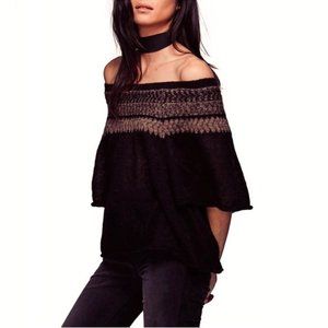 Free People Loch Lomond Flutter Sleeve Sweater